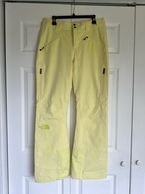 The North Face Pale Yellow Women's Ski Pants